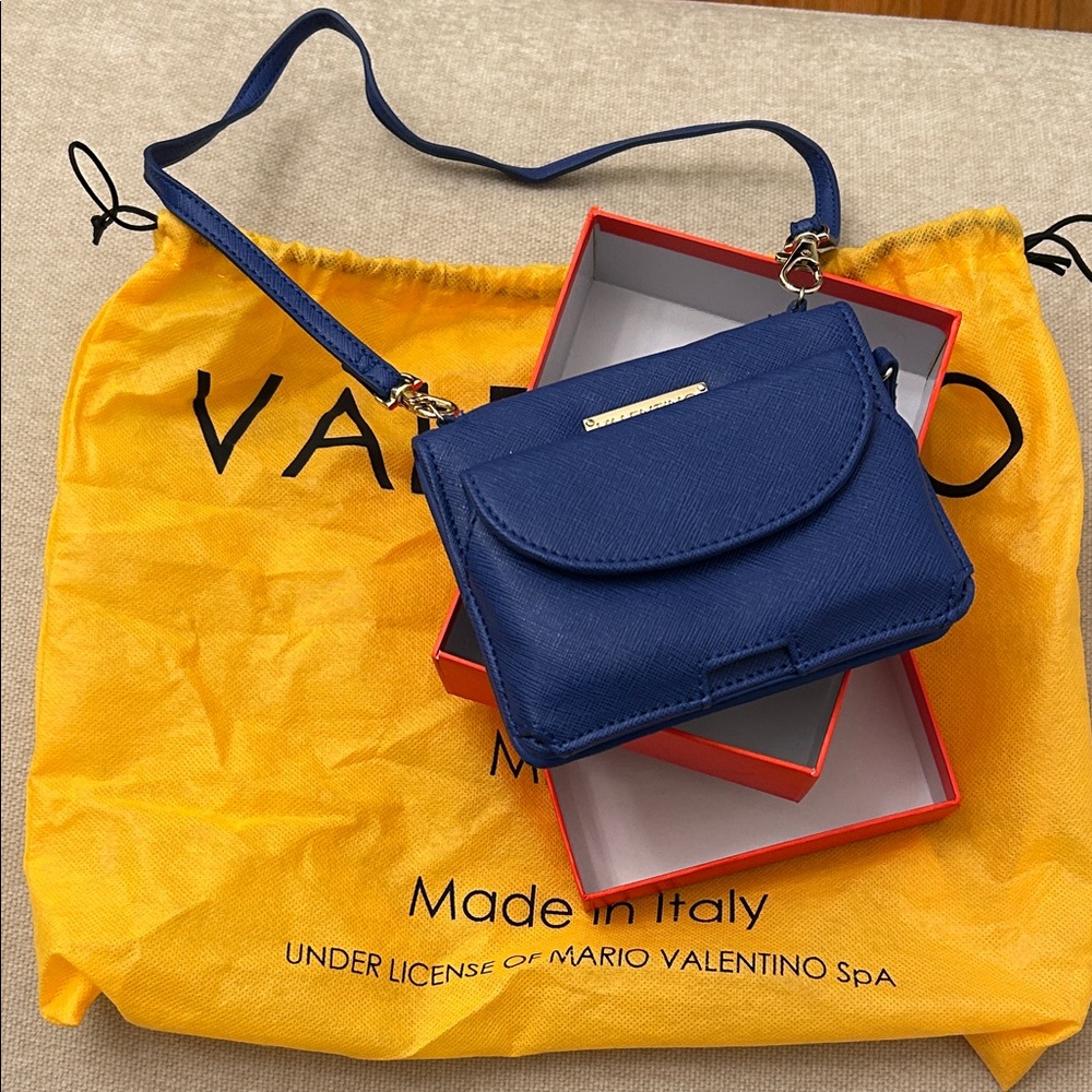 Valentino Royal Blue Wallet on a Chain